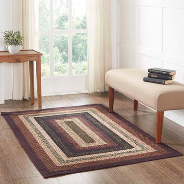 Beckham Jute Braided Rug Rect with Rug Pad 4'x6' VHC Brands - The Fox Decor